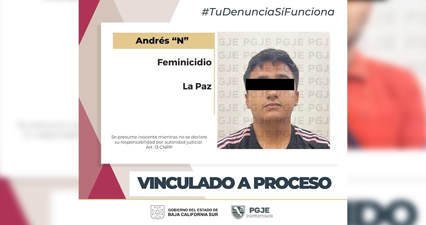 Imputado por feminicidio Andrés “N” quedó vinculado a proceso y en prisión preventiva