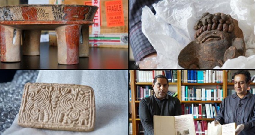 México recupera 279 piezas arqueológicas de 5 embajadas y 7 consulados