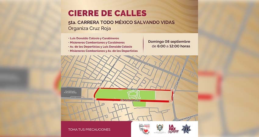 Cerrarán a la circulación este domingo la Avenida de los Deportistas