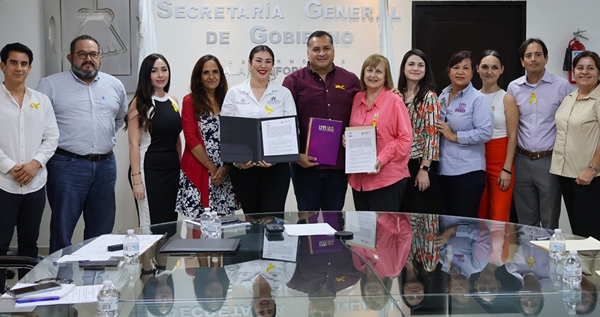 Gobierno de BCS y Universidad Mundial firman convenio para la atención de salud mental en adolescentes