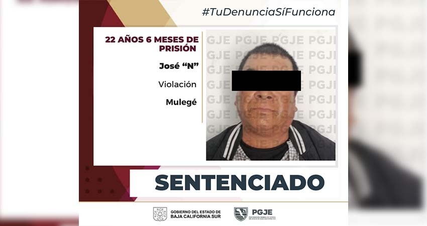 José “N” pasará más de 22 años en prisión por el delito violación equiparada contra una niña