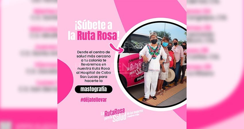 SSA iniciará ruta rosa contra el cáncer de mama en Los Cabos y La Paz