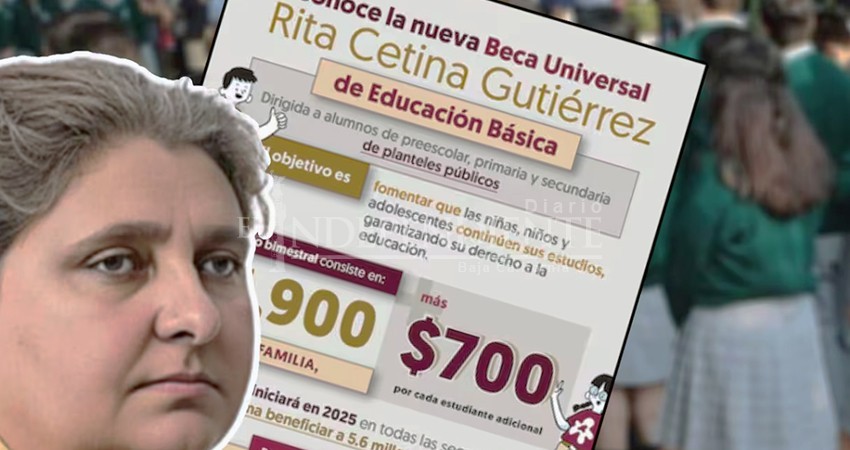 Beca universal “Rita Cetina Gutiérrez” a beneficiará a 150 mil estudiantes en BCS
