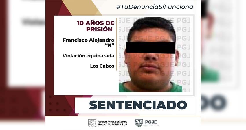 Sentencian a 10 años de prisión a Francisco “N” por el delito de violación equiparada