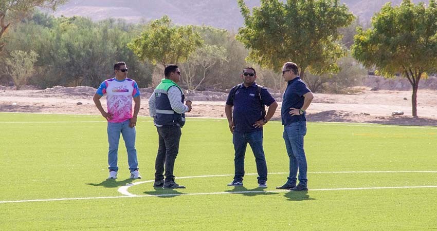 Supervisan funcionamiento de la iluminación del CDM “El Piojillo”