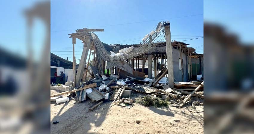 El deficiente armado de acero provocó el colapso de la obra del CECYTE en CSL