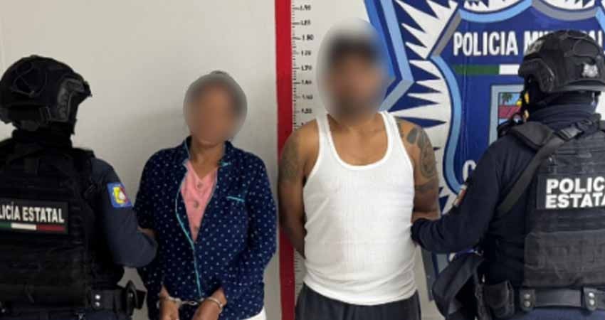 Detienen a pareja buscada por robo a casa habitación