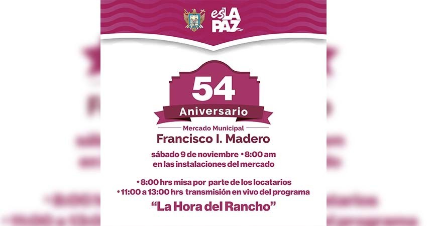 Con diversas actividades celebrarán 54 aniversario del mercado Madero