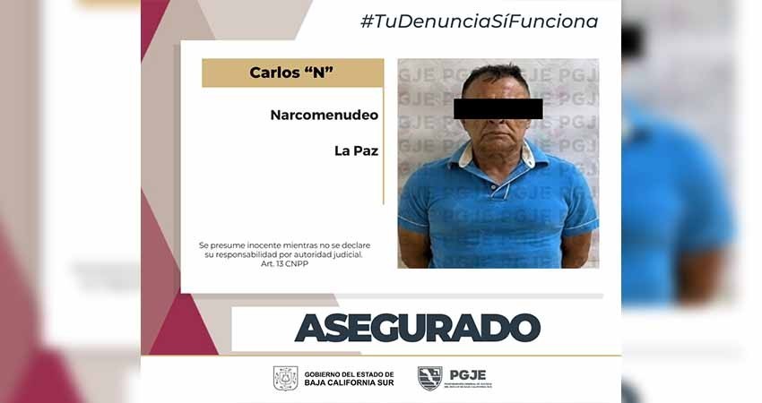 Fue detenido un hombre en posesión de metanfetamina en La Paz