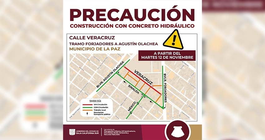 Rehabilitarán la calle Veracruz para el mejoramiento de urbanidad del municipio de La Paz