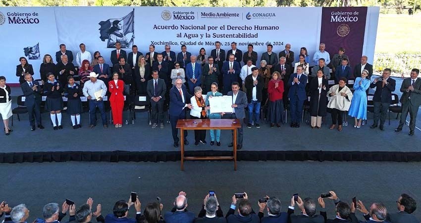 Firma el gobernador Castro Cosío el acuerdo nacional por el derecho humano al agua
