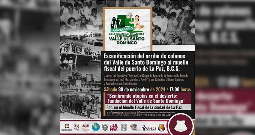Este sábado conmemorarán la fundación del Valle de Santo Domingo