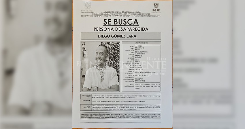 A tres meses de su desaparición, familia de Diego Gómez continúan la búsqueda