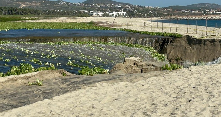 Se abre la bocana del Estero de San José del Cabo