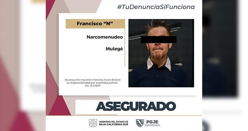 Detienen a un hombre en posesión de metanfetamina