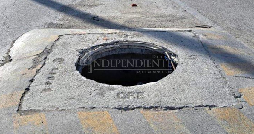 Han desaparecido 73. Adquirirá SAPA La Paz nuevas tapas de alcantarilla “antirrobo”