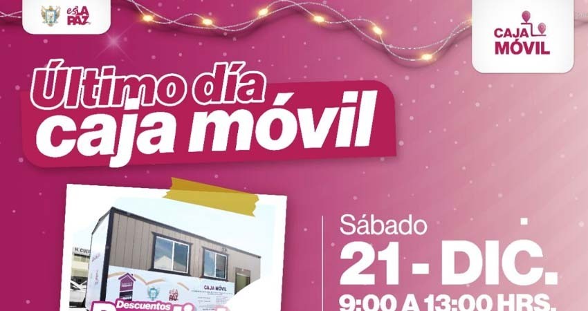 Último fin de semana de la caja móvil para el pago del predial