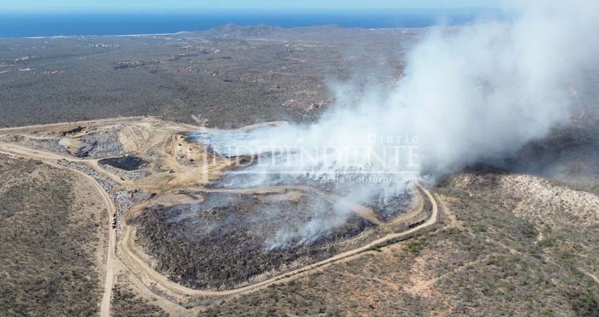 Advierte Secretario General de Los Cabos que habrá denuncias por incendio en rellenos sanitarios