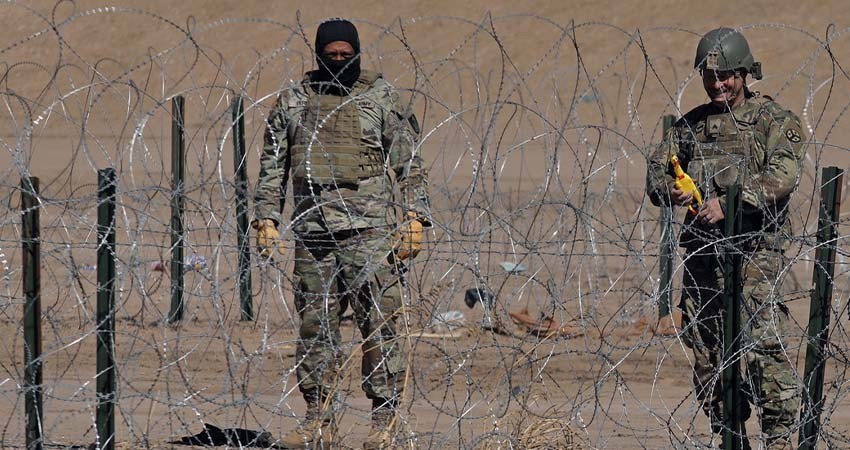 Guardia Nacional y Ejército Refuerzan Frontera entre Tijuana y San Diego, California