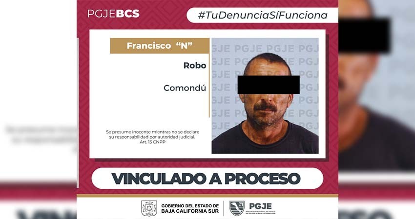 Por robo en Ciudad Constitución vinculan a proceso de “El Frank”