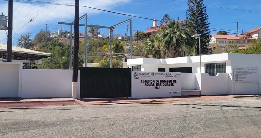 Por concluir la rehabilitación de la estación de bombeo de aguas residuales en Santa Rosalía