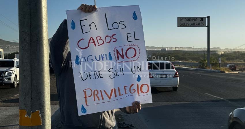 Reconoce OOMSAPAS que no se han podido reducir tandeos en algunas colonias de Cabo San Lucas