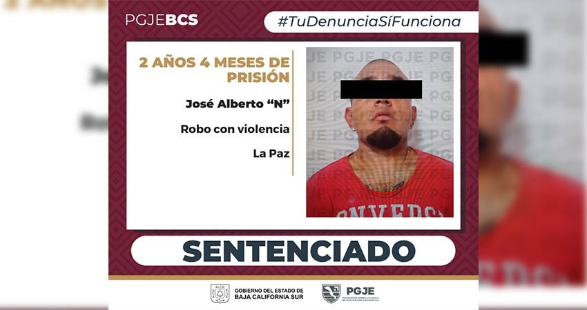 Mediante procedimiento abreviado sentencian a más de 2 años de prisión contra culpable de robo en La Paz