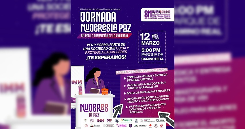 Invita IMM La Paz a la Jornada “MujerEs La Paz” en la colonia Camino Real