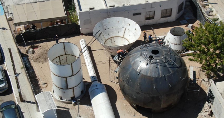 Al 85 % la construcción del nuevo tanque elevado en la colonia Indeco de La Paz