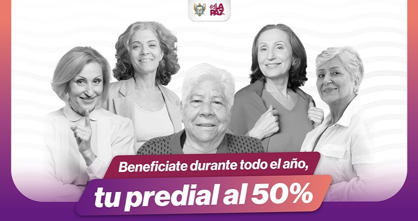 Adultos mayores gozan del 50% de descuento en pago del predial
