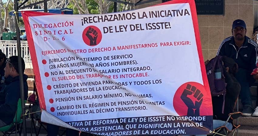 Retira Claudia Sheinbaum la controvertida reforma al ISSSTE tras la presión del magisterio