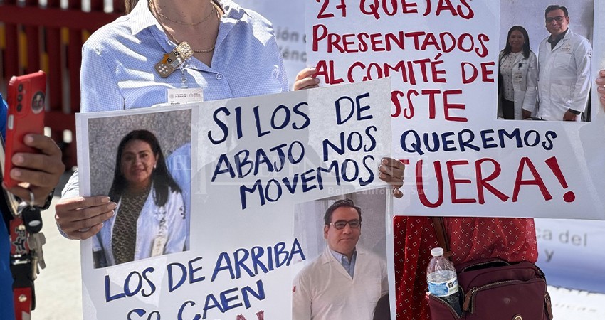 Abuso de autoridad y ambiente hostil, denuncian trabajadores de la Clínica ISSSTE CSL