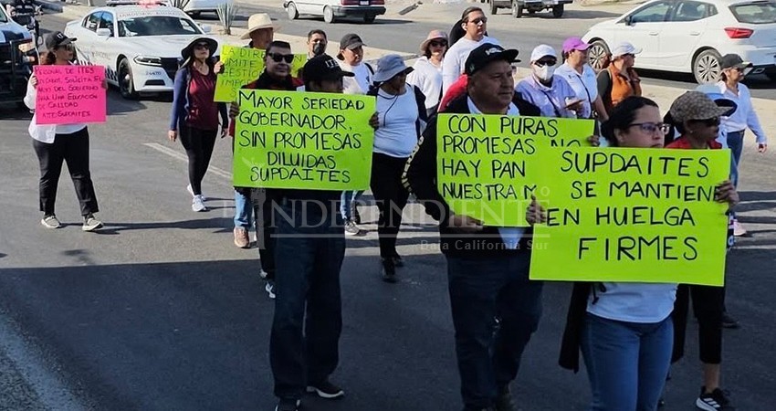 Rechaza Sindicato ITES Los Cabos respuesta del gobernador, aseguran que no regresarán a las aulas sin aumento salarial