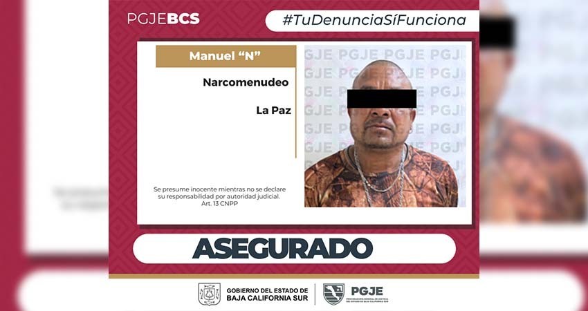 Detienen a una persona en posesión de narcóticos en La Paz