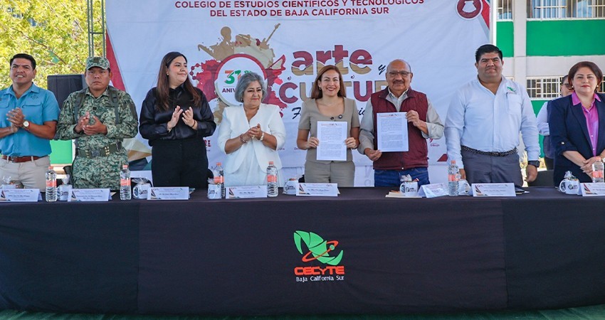 Firma Milena Quiroga convenio con CECYTE para el desarrollo integral de las y los estudiantes