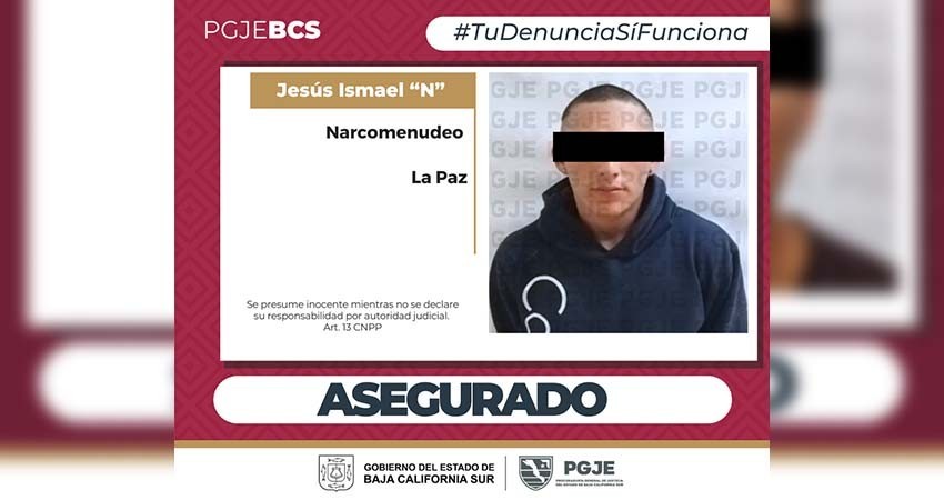 Detienen a un hombre con metanfetamina en La Paz