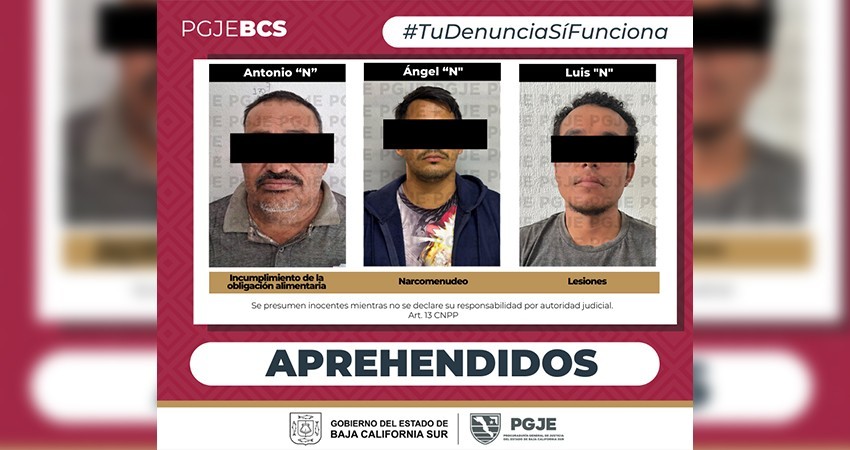 Ejecutan tres órdenes de aprehensión en distintos municipios de BCS