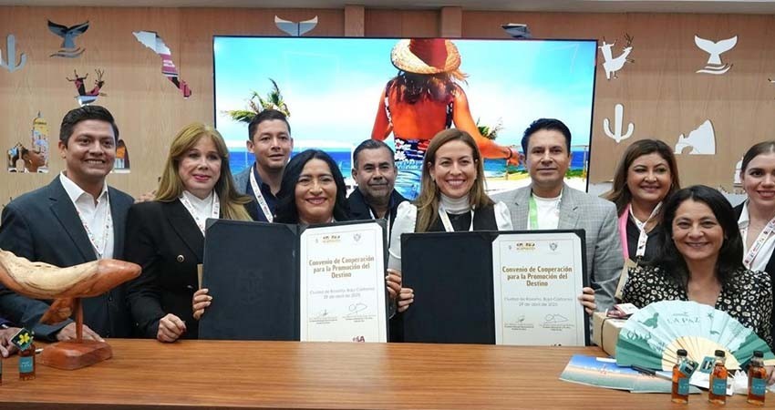 Firma Milena Quiroga hermanamiento de La Paz con Ensenada y Acapulco