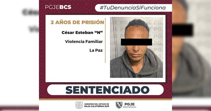 Sentencian a 2 años de prisión a un hombre por violencia familiar en agravio de su madre