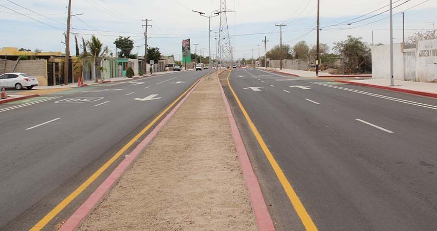 Por concluir la pavimentación de la calle Bahía Concepción, en La Paz