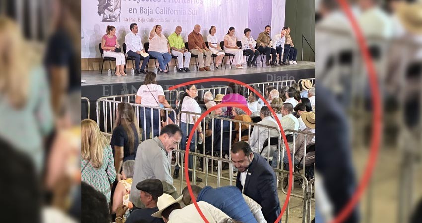 Ignoran al alcalde de Los Cabos durante la visita de Sheinbaum Pardo a La Paz