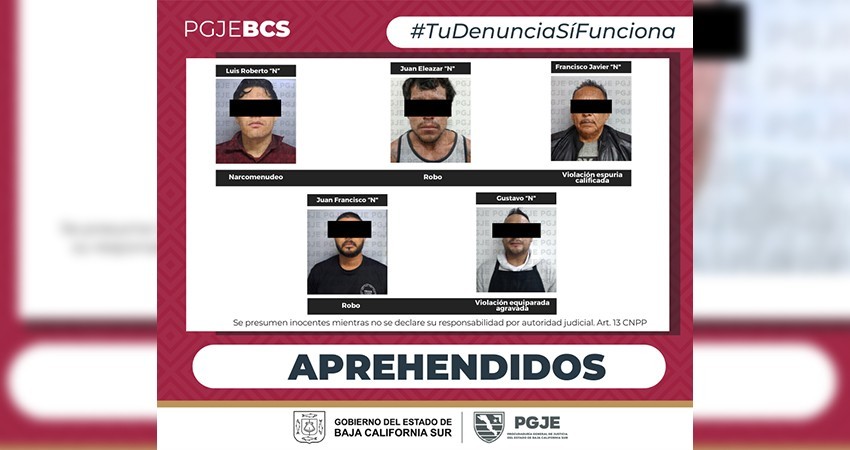 Cumplimenta cinco órdenes de aprehensión por diversos delitos