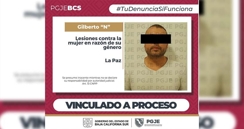 Por lesiones en razón de género Gilberto “N” queda en prisión preventiva y vinculado a proceso