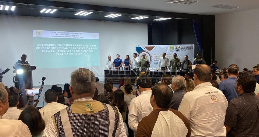 Activan Consejo de Protección Civil en Los Cabos para temporada de huracanes 2025