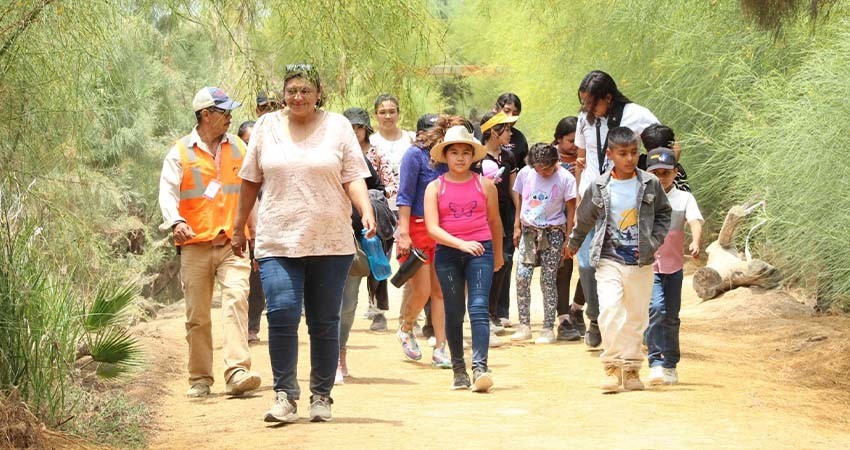Cerca de 50 estudiantes de Melitón Albáñez visitaron el eco parque y participaron en actividades ambientales