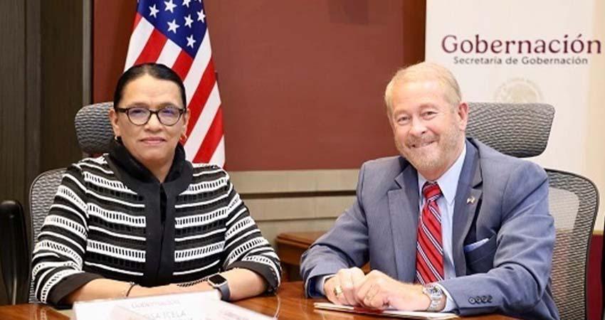 Embajador Johnson y Rosa Icela Rodríguez acuerdan seguridad y prosperidad rumbo a la Copa del Mundo 2026