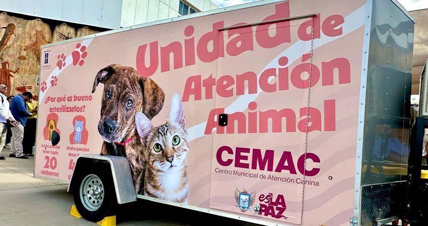 Recibe Ayuntamiento de La Paz unidad móvil para atención animal y jornadas de esterilización