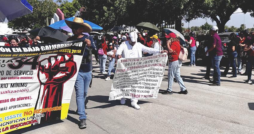 Magisterio de Los Cabos se mantiene en la lucha por sus derechos laborales