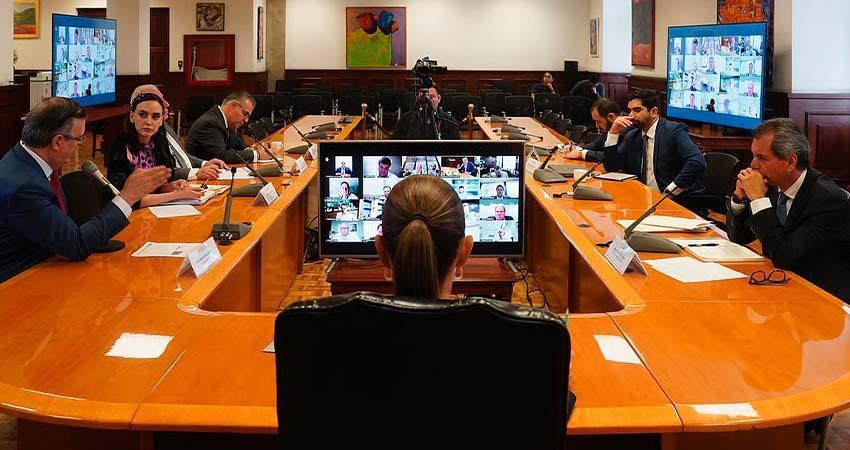 Sheinbaum se reúne con empresarios del acero y aluminio; analizan impacto de aranceles