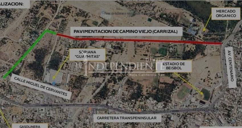 Obra de pavimentación al "Camino Viejo a San José" durará 150 días
